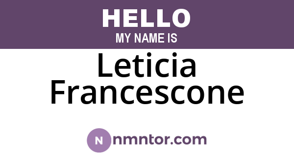 Leticia Francescone
