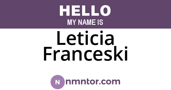 Leticia Franceski