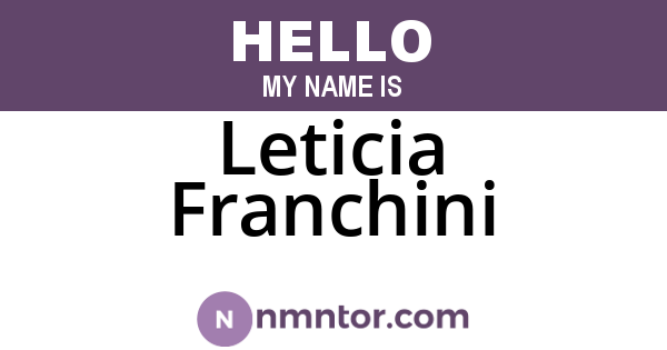Leticia Franchini
