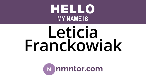 Leticia Franckowiak