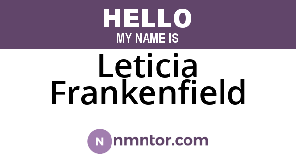 Leticia Frankenfield