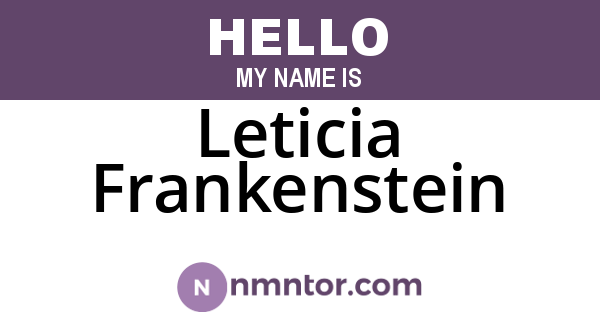 Leticia Frankenstein