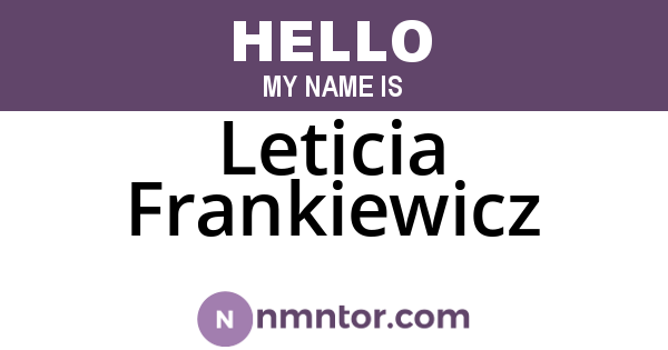 Leticia Frankiewicz