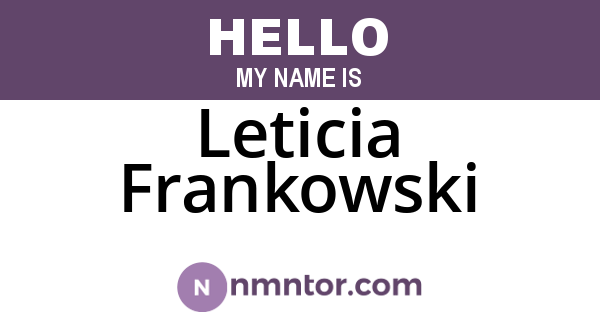 Leticia Frankowski