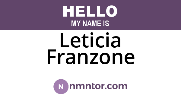 Leticia Franzone