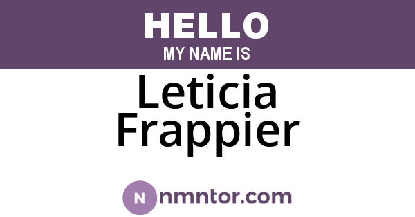 Leticia Frappier