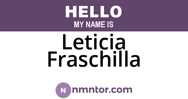 Leticia Fraschilla