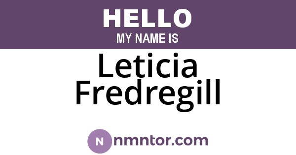Leticia Fredregill