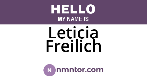 Leticia Freilich
