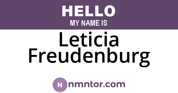 Leticia Freudenburg