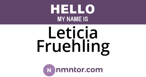 Leticia Fruehling