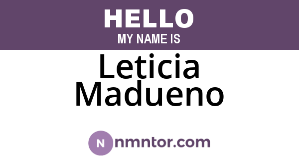 Leticia Madueno