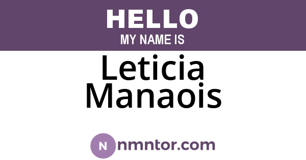 Leticia Manaois