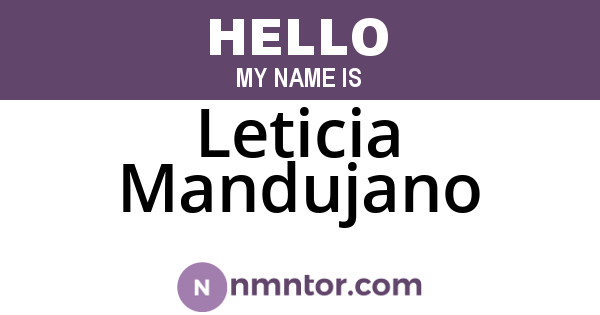 Leticia Mandujano