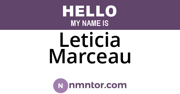 Leticia Marceau