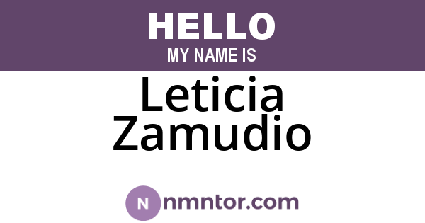 Leticia Zamudio