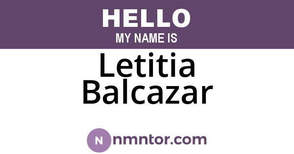 Letitia Balcazar
