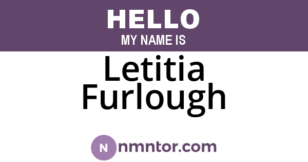Letitia Furlough