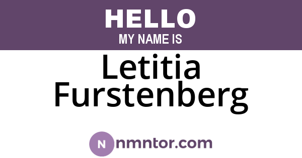 Letitia Furstenberg