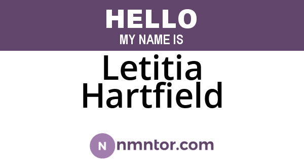 Letitia Hartfield