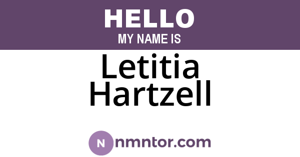 Letitia Hartzell