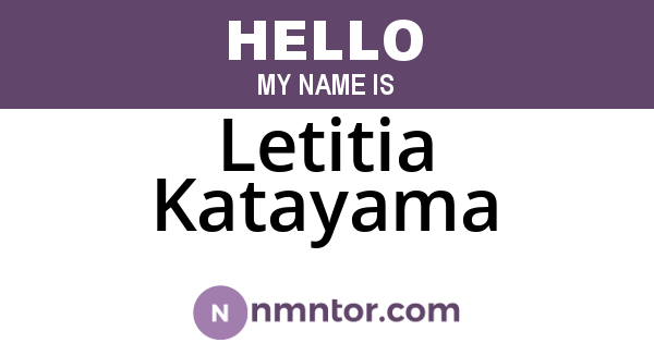 Letitia Katayama