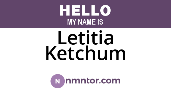 Letitia Ketchum