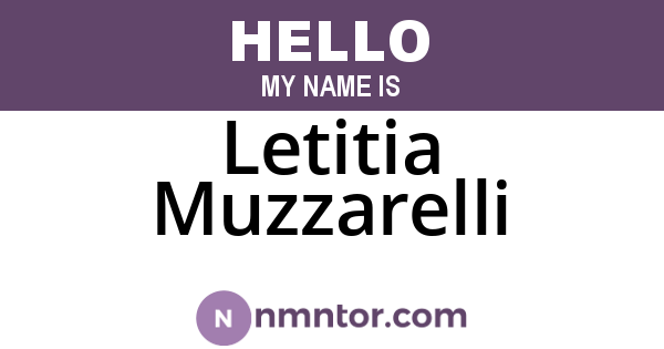 Letitia Muzzarelli