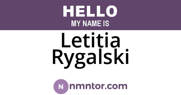 Letitia Rygalski