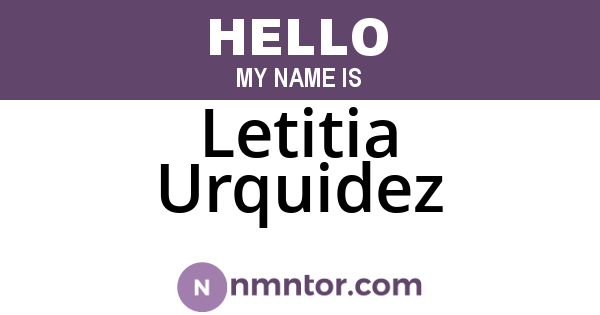 Letitia Urquidez
