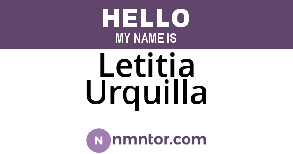 Letitia Urquilla
