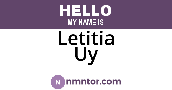 Letitia Uy