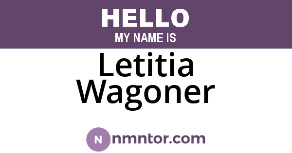 Letitia Wagoner