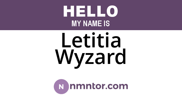 Letitia Wyzard
