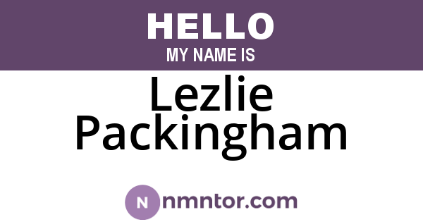 Lezlie Packingham