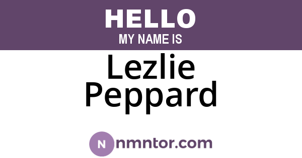 Lezlie Peppard