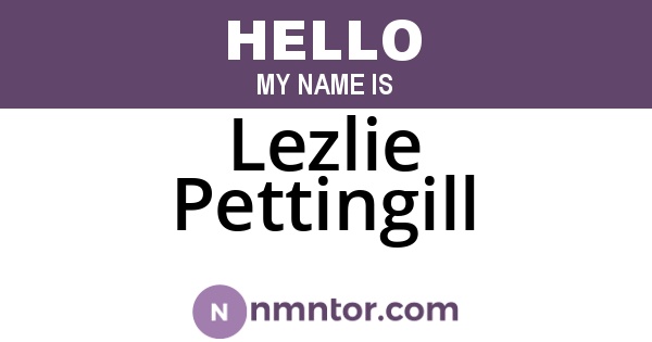 Lezlie Pettingill