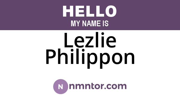 Lezlie Philippon