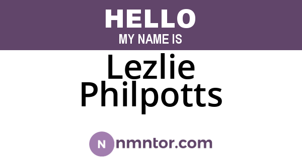 Lezlie Philpotts