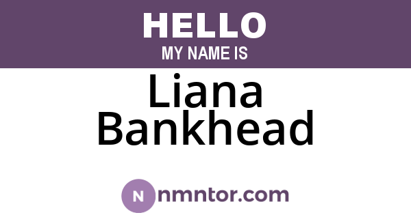 Liana Bankhead