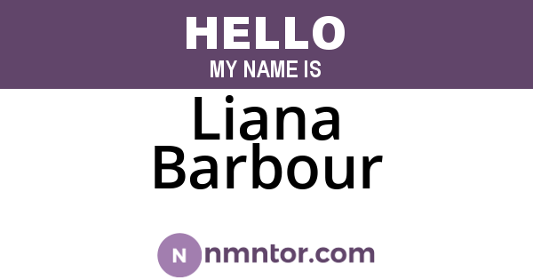 Liana Barbour