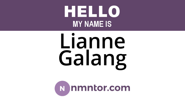 Lianne Galang