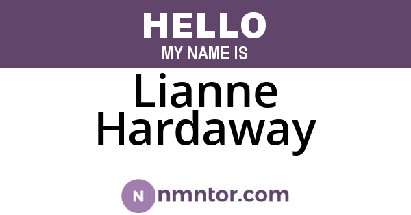 Lianne Hardaway