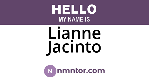 Lianne Jacinto