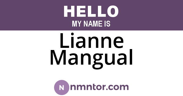 Lianne Mangual