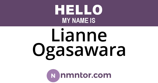 Lianne Ogasawara