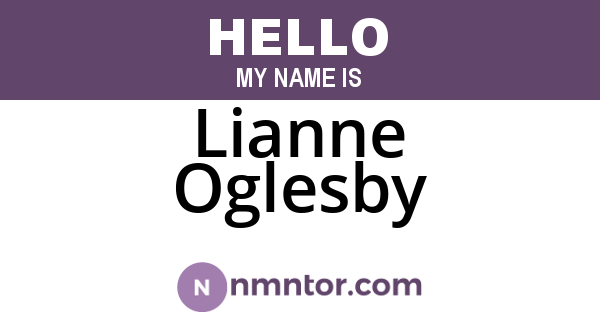 Lianne Oglesby