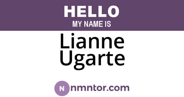 Lianne Ugarte