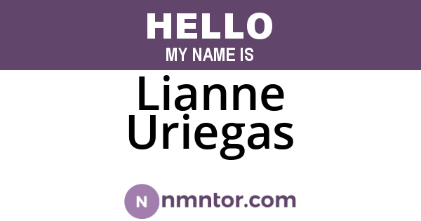 Lianne Uriegas