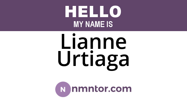 Lianne Urtiaga
